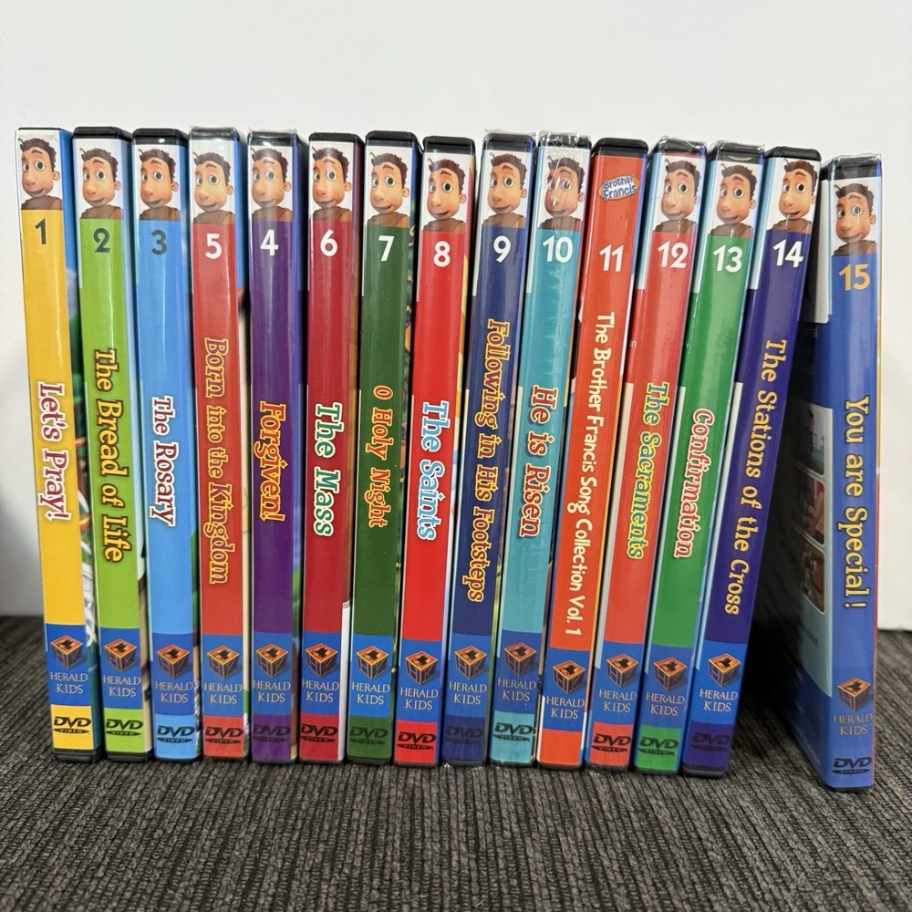 Brother Francis Full Set Of 15 English/Spanish Educational DVD Set (7 Sealed )